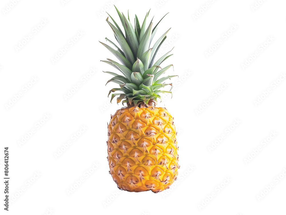 A Single Pineapple with a Transparent Background PNG A Single Pineapple with a Transparent Background PNG