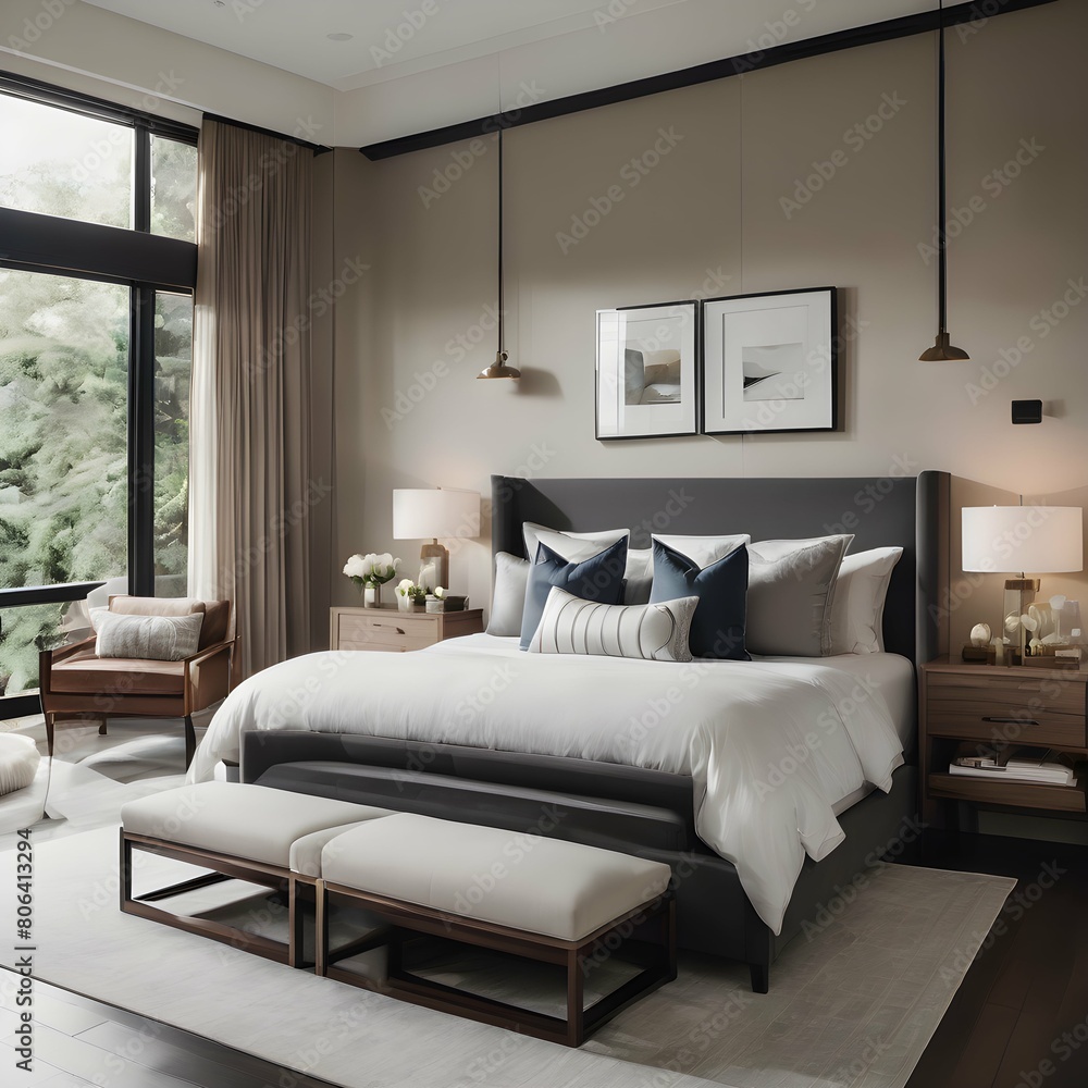 Fototapeta premium modern bedroom 