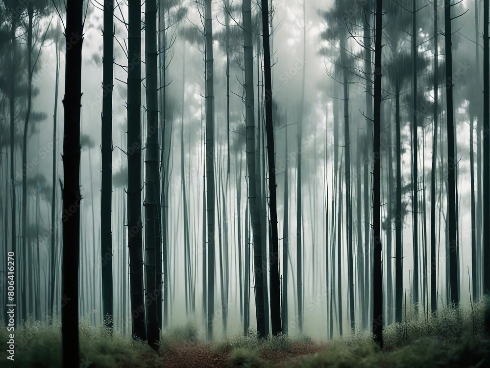 Fototapeta premium fog in the forest