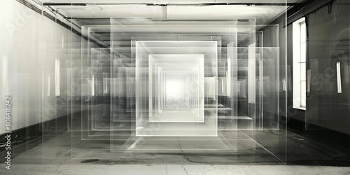 how to get into the fifth dimension. Corridor with space-time distortion