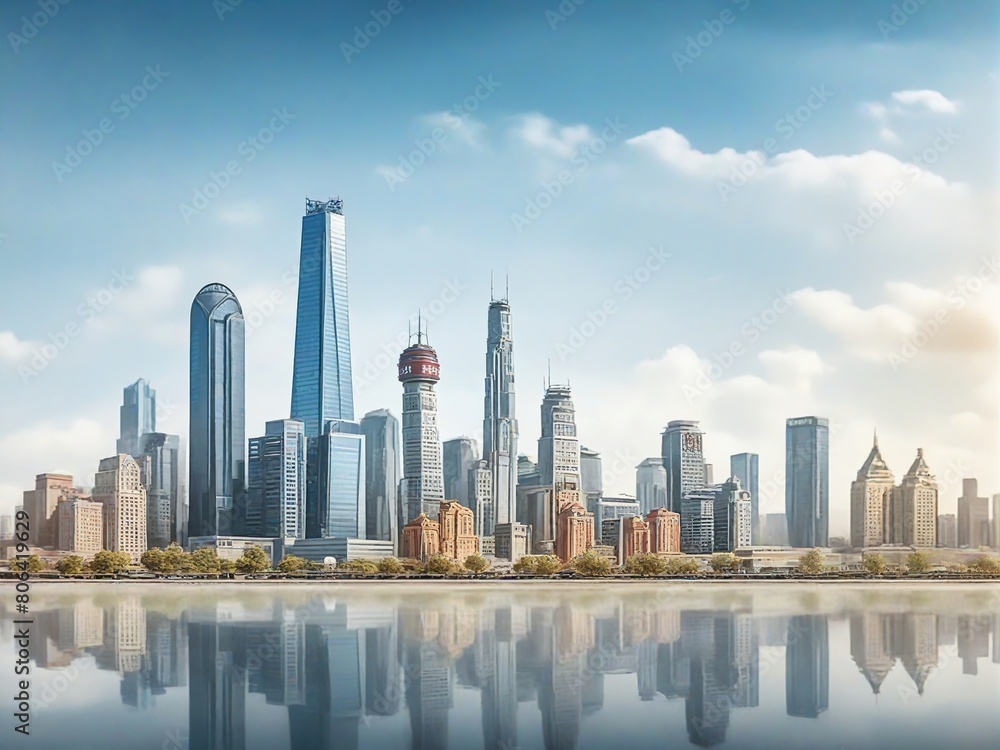 Obraz premium city cityscape