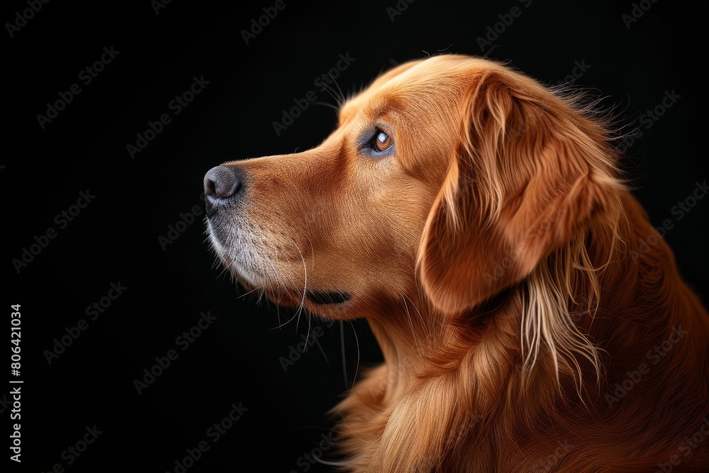 Mystic portrait of Great Dane, Isolated on dark background Mystic portrait of Great Dane, Isolated on dark background
