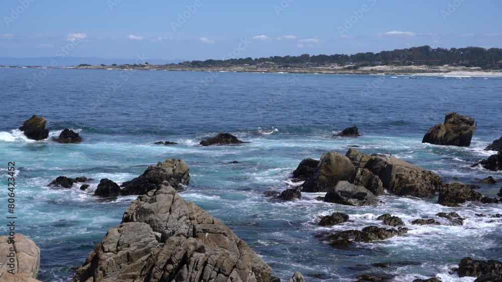 Monterey 17 Mile Drive Point Joe and Restless Sea California USA