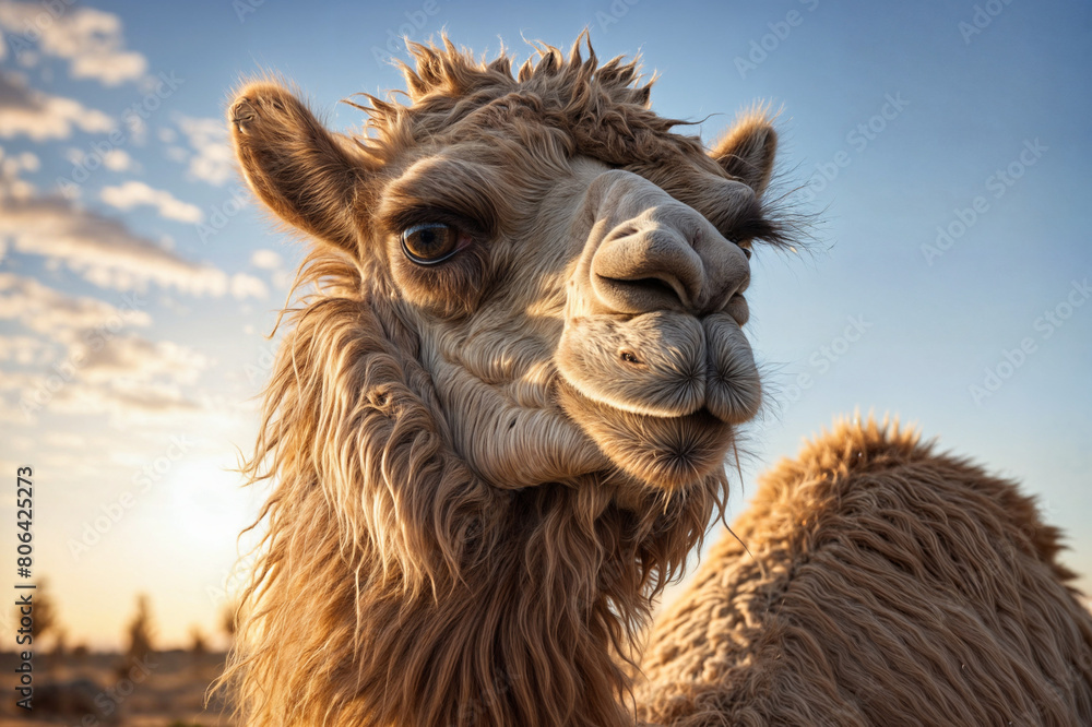 Obraz premium camel in the desert