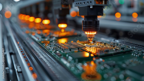 Technological process of soldering and assembly chip components on pcb board.