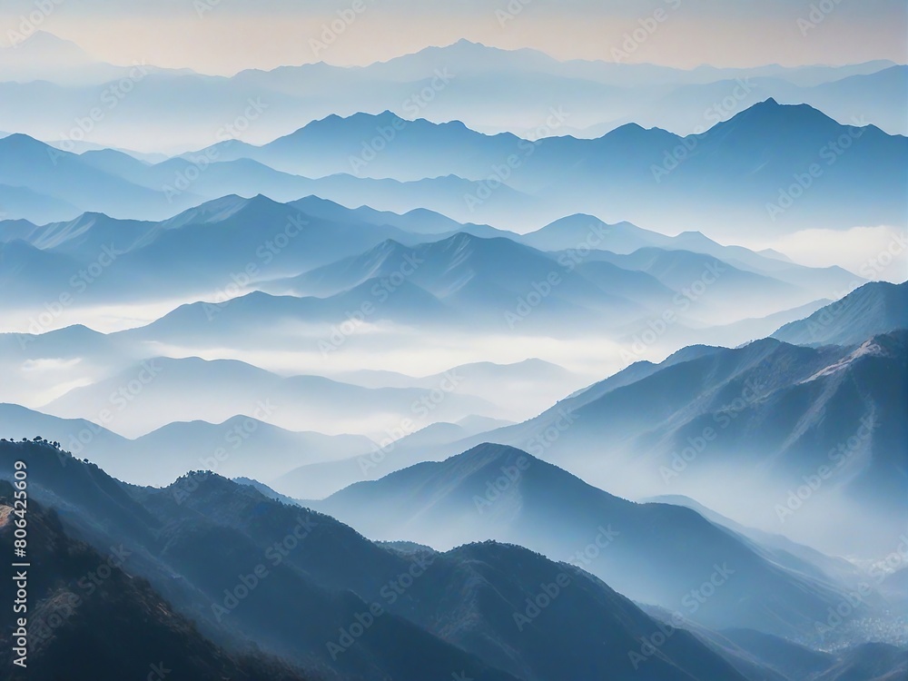 Obraz premium mountains in the morning