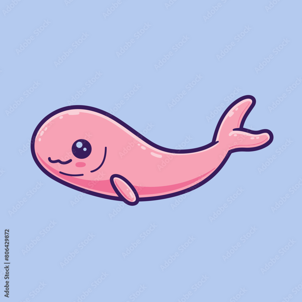 A cartoonish Eel whale with a big smile on its face. The whale is looking at the camera and he is happy A cartoonish Eel whale with a big smile on its face. The whale is looking at the camera and he is happy