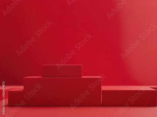 red sofa in a room © birdmanphoto