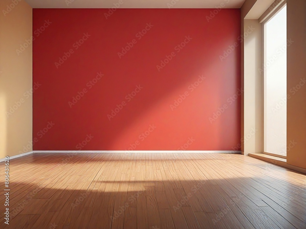 empty room with red wall empty room with red wall