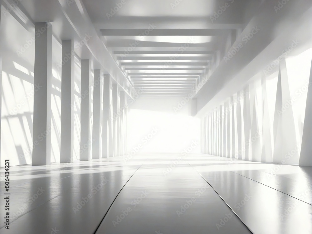 empty corridor in the office empty corridor in the office