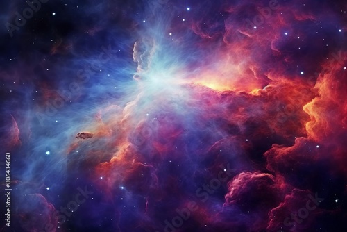 Gazing into the Orion Nebula, a stellar nursery, and home to the famous Trapezium Cluster. photo