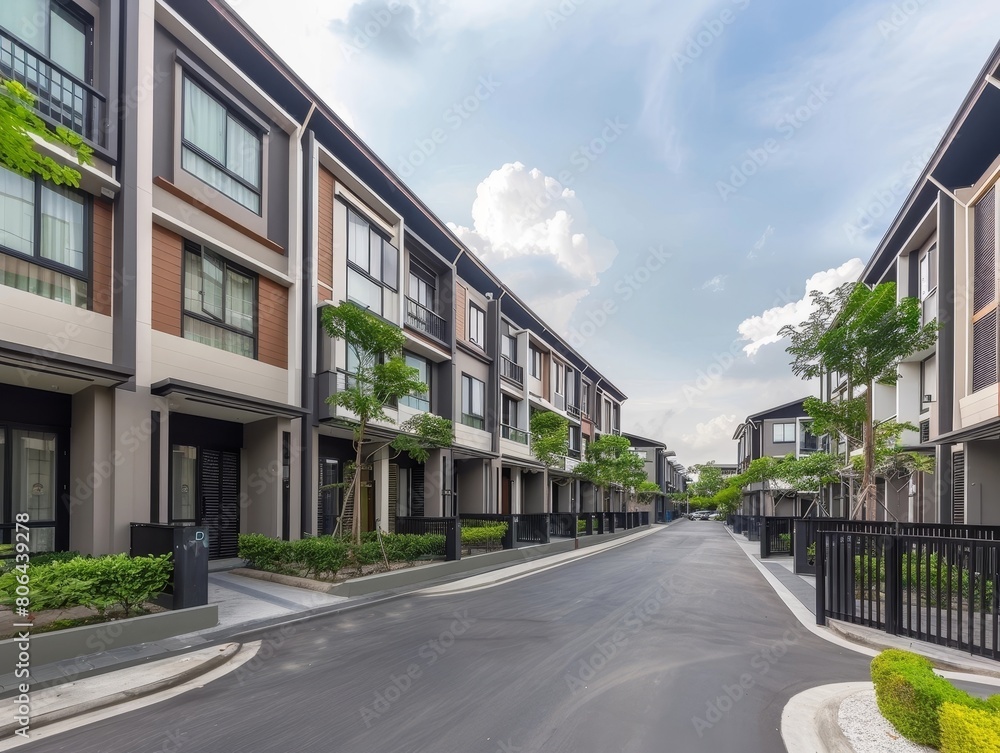 Modern Townhouses for Lease in Vibrant Urban Residential Community
