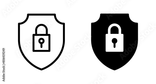 Security icon vector isolated on white background. protection icon. privacy. vpn