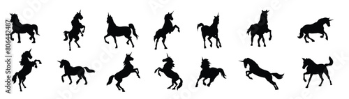 Unicorn silhouette illustration