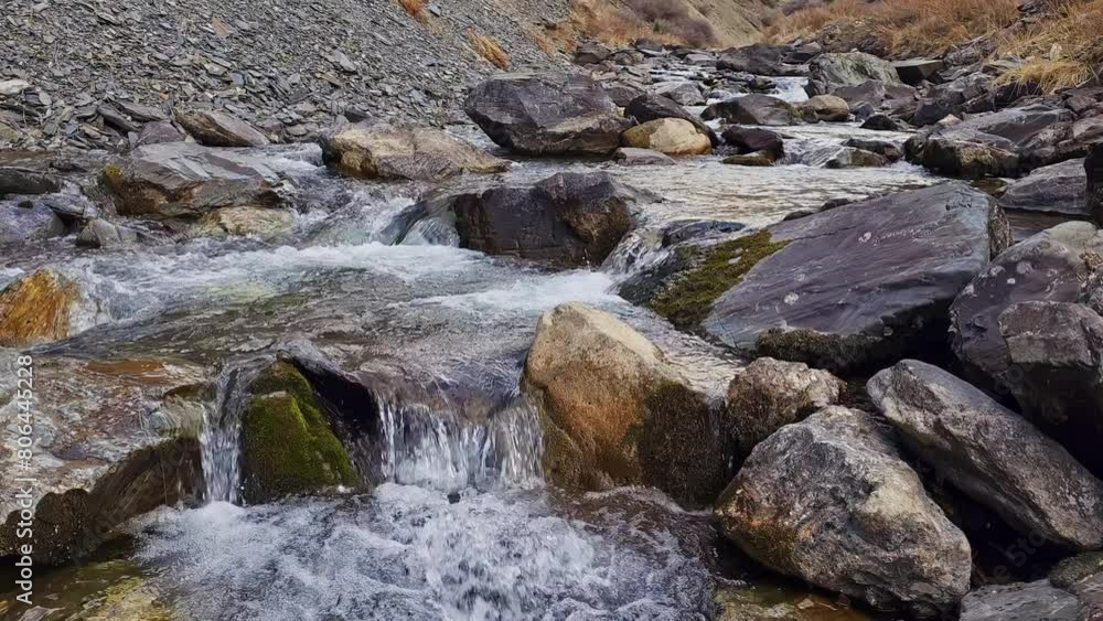 mountain river at sunny spring day. mountain river at sunny spring day.