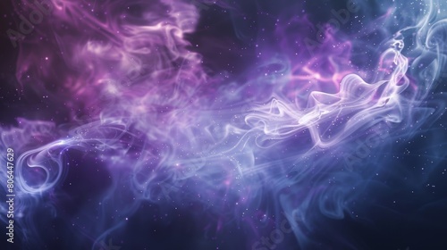 Delicate and ethereal particles move like spirits in a dreamy and otherworldly dance.
