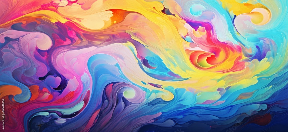 vibrant abstract fluid art background