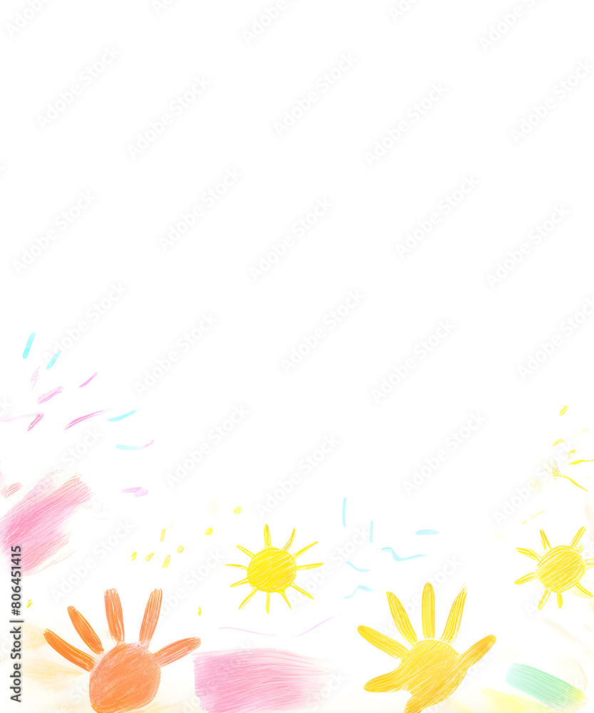 Obraz premium Templates for early childhood education background design. 