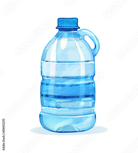 water gallon bottle watercolor digital painting good quality