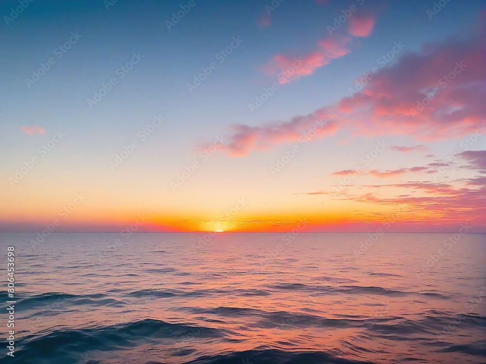 Obraz premium sunset over the sea