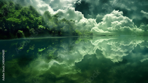 Clouds reflected on water © JohnnyCashMoney