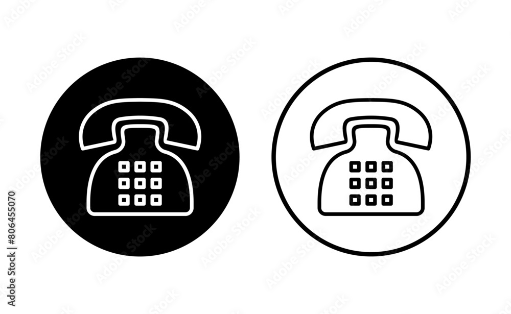 Telephone icon set. phone icon vector. Telephone icon set. phone icon vector.