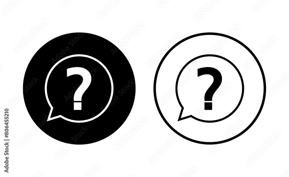 Question icon set. question mark icon vector. Question icon set. question mark icon vector.