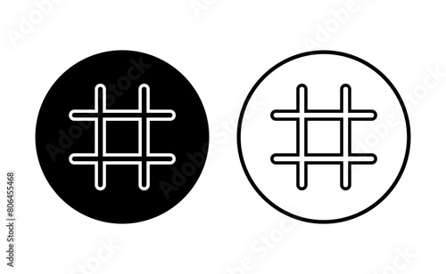 Hashtag icon set. hashtag symbol