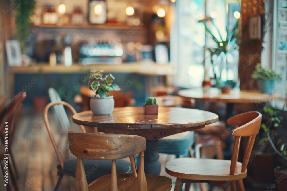 Elegant Botanical Retreat: A Restaurant Adorned with Flourishing Greenery and Illuminated by Soft Natural Light. Elegant Botanical Retreat: A Restaurant Adorned with Flourishing Greenery and Illuminated by Soft Natural Light.