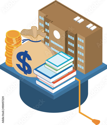 教育費や学費のイメージイラスト