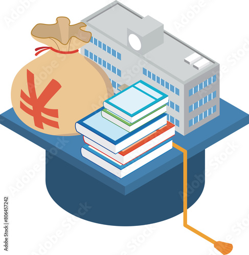 教育費や学費のイメージイラスト