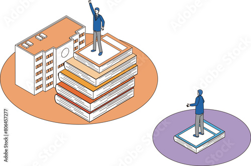 教育格差のイメージイラスト