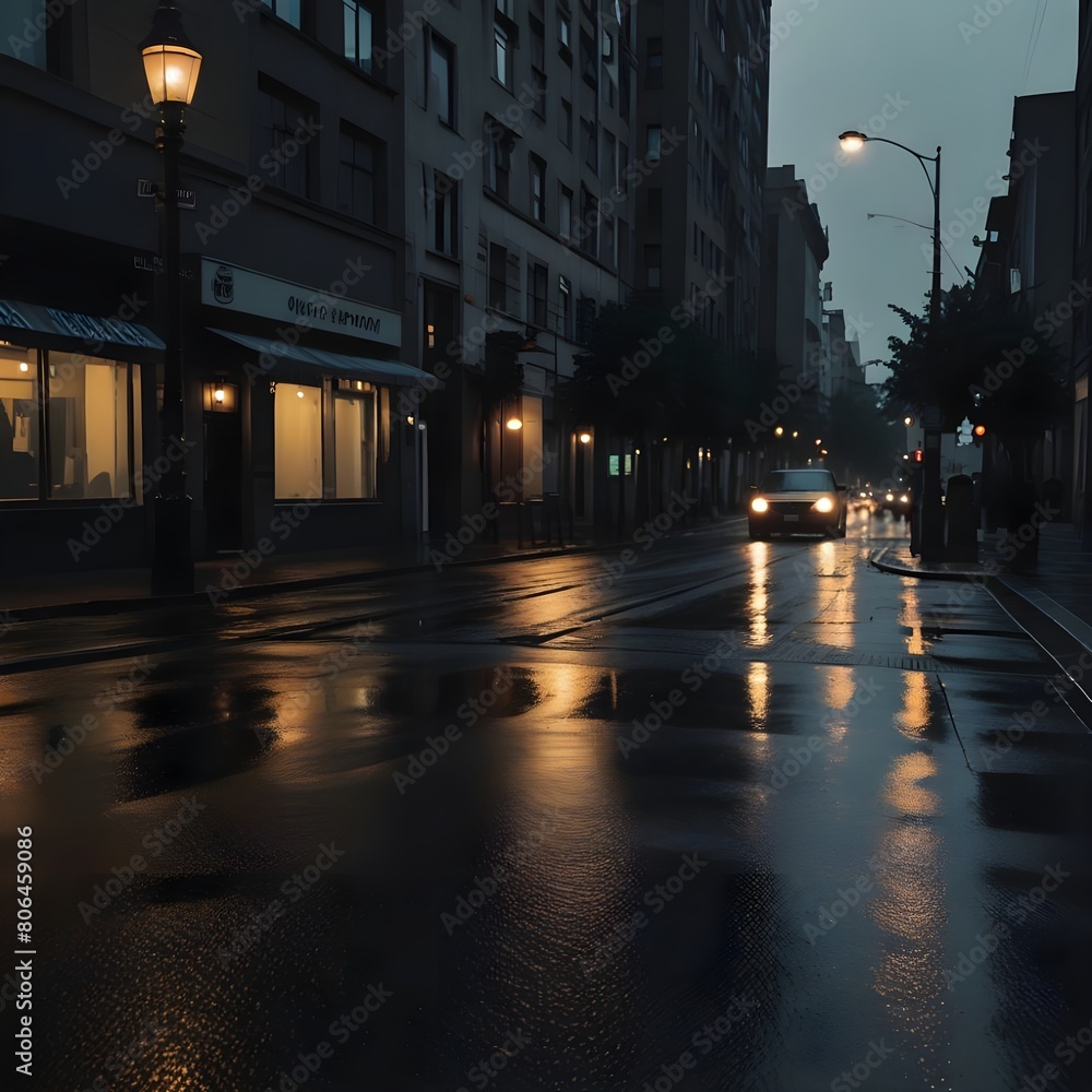 a rainy street 4