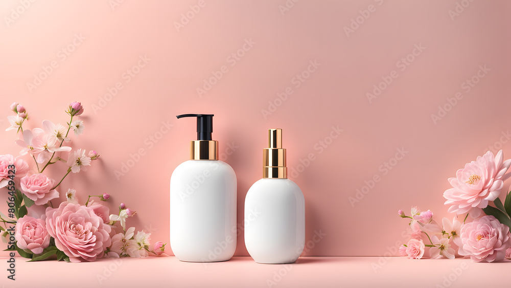 The bottles are placed next to each other The bottles are placed next to each other