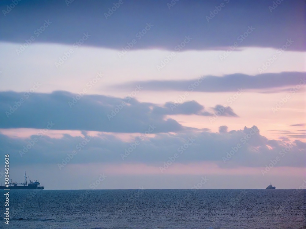 tanker at sunset tanker at sunset