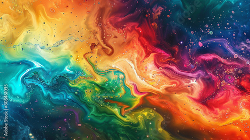  cosmic color smoke abstract background