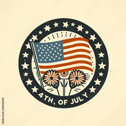 Wallpaper Mural Fourth of July Logo  Torontodigital.ca