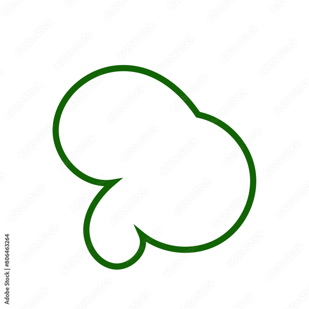 Green outline abstract shapes vector Green outline abstract shapes vector