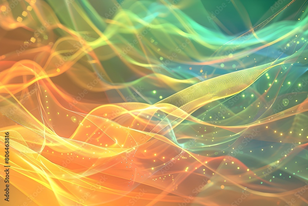 Fototapeta premium Mesmerizing Swirls of Luminous Energy Captivating Abstract Digital Art Background