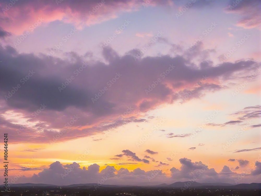 Obraz premium sunset in the mountains