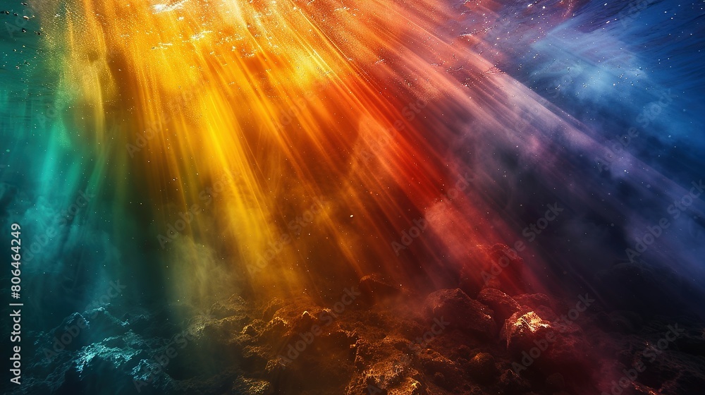 Prismatic Bliss: Rainbow-Colored Radiance Prismatic Bliss: Rainbow-Colored Radiance