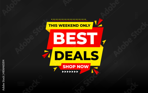 Best Deals Sale Banner Design Sale template. Best deal banner, Sales banner Vector design promotion for digital and print market
