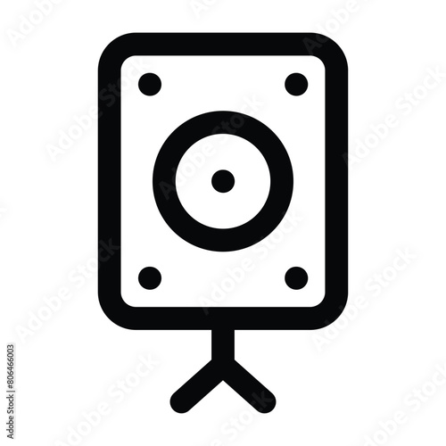 Simple Speaker icon. The icon can be used for websites, print templates, presentation templates, illustrations, etc