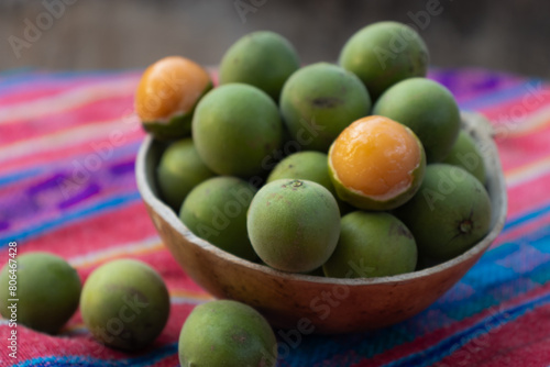 Fresh huaya fruit (Melicocca olivaeformis)