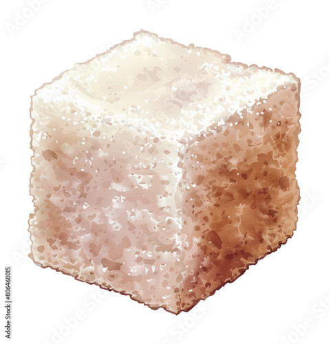 sugar cube watercolor digital painting good quality