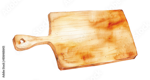 cutting board kitchen watercolor digital painting good quality