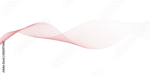 Abstract simple background red gradient line on black backdrop.red blend wave lines and technology background.Vector illustration.