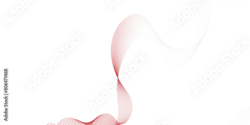 Abstract simple background red gradient line on black backdrop.red blend wave lines and technology background.Vector illustration.