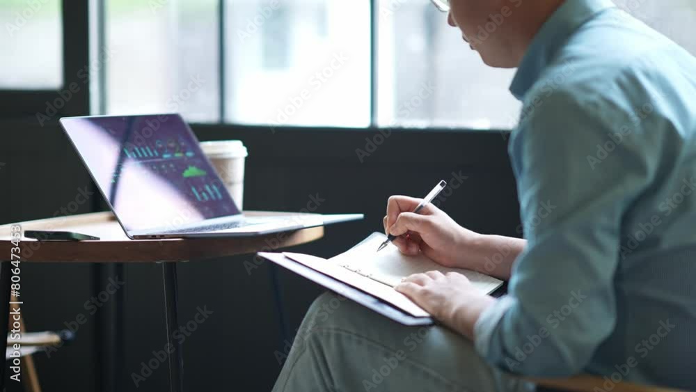 businessman working in office businessman working in office