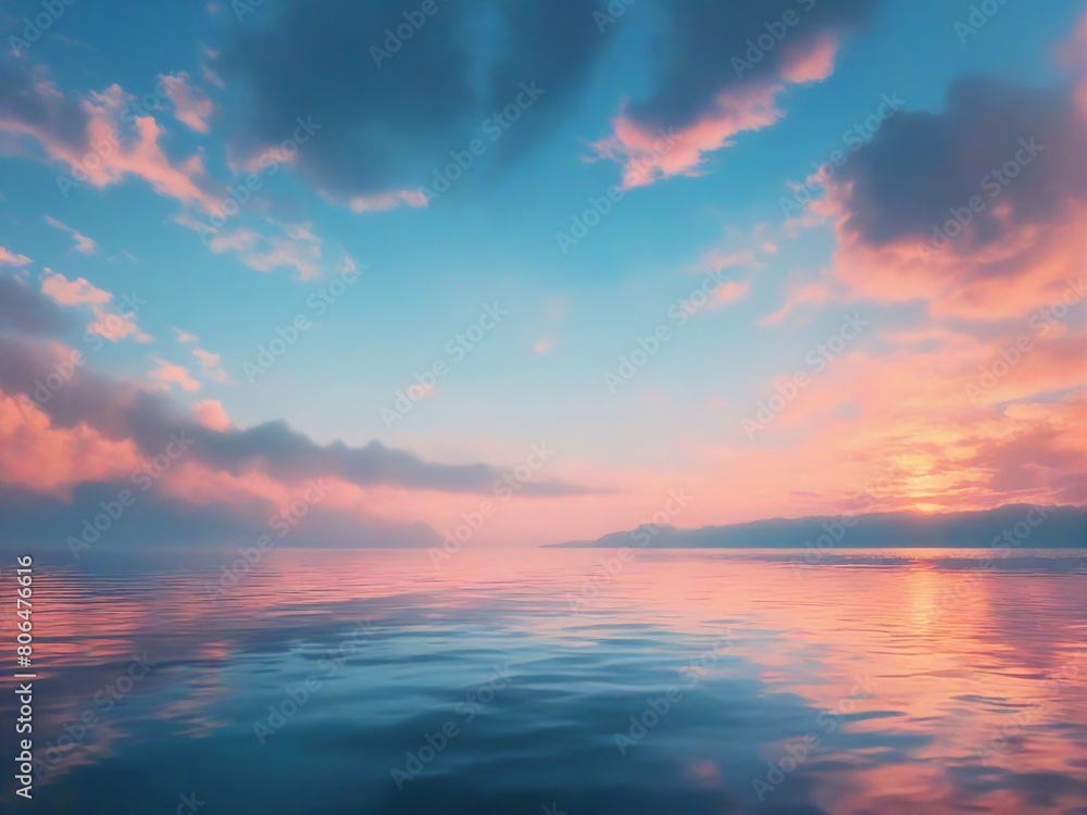 Fototapeta premium sunset over the sea